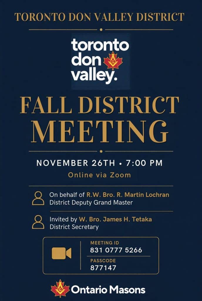 November 26, 2026 District meeting